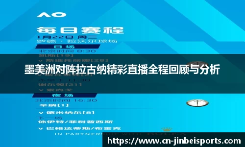 墨美洲对阵拉古纳精彩直播全程回顾与分析